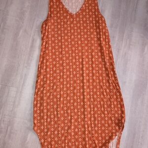 Orange Sleeveless Dress
